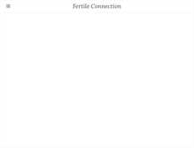 Tablet Screenshot of fertileconnection.com